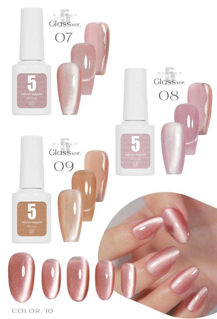 5ミクロン クリア感にこだわったガラスver. まるでセラミック 超微粒  マグネットネイル 「5micron Magnet」 カラージェル ジェルネイル クリアカラー ネイルジェル アートジェル ジェルネイル用品 爪 カラージェルネイル ネイル工房 にわちゃん