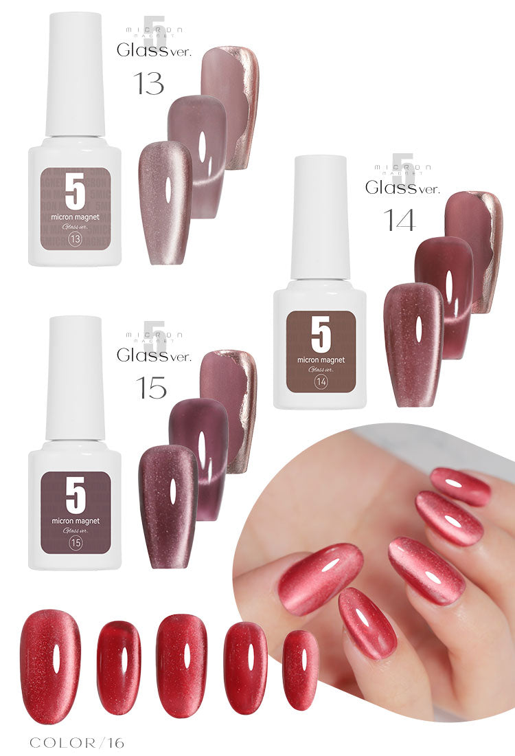 5ミクロン クリア感にこだわったガラスver. まるでセラミック 超微粒  マグネットネイル 「5micron Magnet」 カラージェル ジェルネイル クリアカラー ネイルジェル アートジェル ジェルネイル用品 爪 カラージェルネイル ネイル工房 にわちゃん