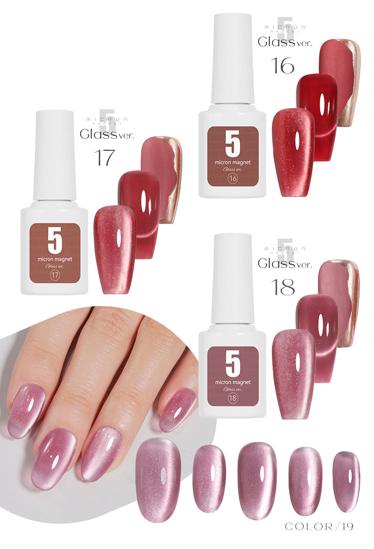 5ミクロン クリア感にこだわったガラスver. まるでセラミック 超微粒  マグネットネイル 「5micron Magnet」 カラージェル ジェルネイル クリアカラー ネイルジェル アートジェル ジェルネイル用品 爪 カラージェルネイル ネイル工房 にわちゃん