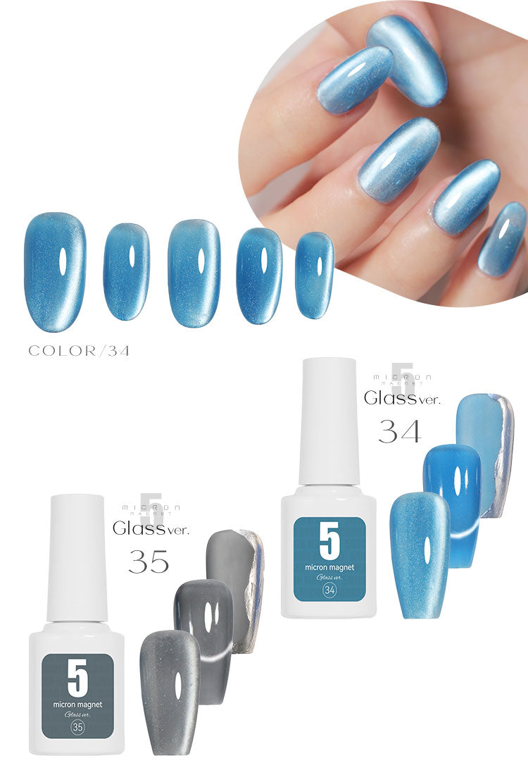 5ミクロン クリア感にこだわったガラスver. まるでセラミック 超微粒  マグネットネイル 「5micron Magnet」 カラージェル ジェルネイル クリアカラー ネイルジェル アートジェル ジェルネイル用品 爪 カラージェルネイル ネイル工房 にわちゃん