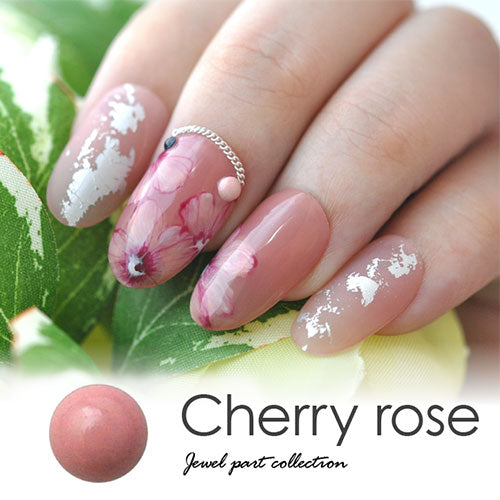 ラインストーン ネイリストが作ったオリジナルストーン チェリーローズ
