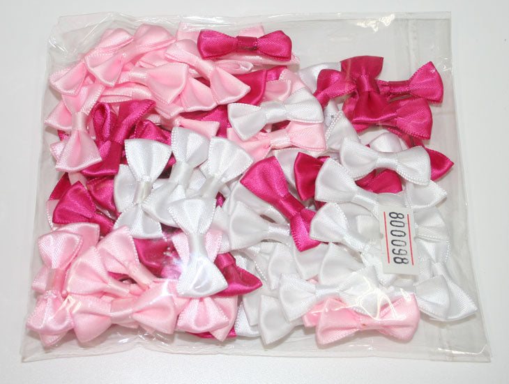 卸売り価格!!★ハンドメイドに★サテンリボンモチーフピンク系3色100個入|手芸 リボン モチーフ パーツ リボンモチーフ りぼん デコ サテン ネイルアート デコパーツ サテンリボン 手芸用品 手芸材料 アクセサリーパーツ 手作り