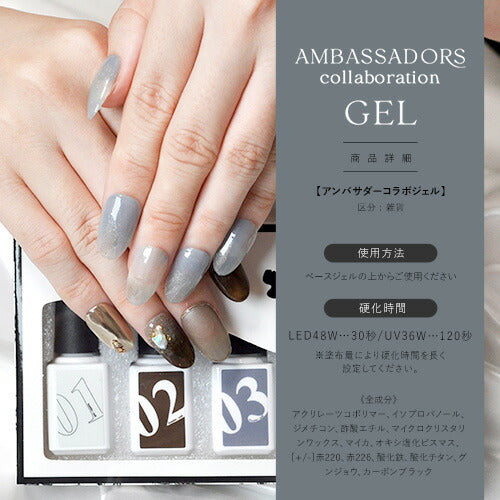 【Bambie_nail×ネイル工房】 アンバサダーコラボ企画  5本セット ジェルネイル カラージェル | カラー ポリッシュ ネイルジェル アートジェル ジェルネイル用品 爪 カラージェルネイル ジェルネイルアート にわちゃん コラボジェル