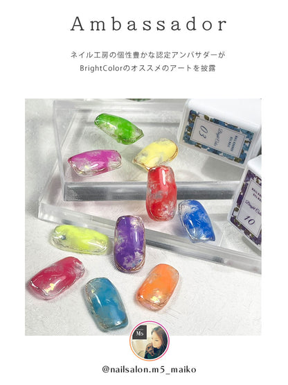 【全10色セット】夏の元気 カラージェル ネオン ビタミン  ビビット『 BrightColor』 ジェルネイル   |    カラー ポリッシュ ネイルジェル アートジェル ジェルネイル用品 爪 カラージェルネイル ジェルネイルアート ネイル工房 にわちゃん