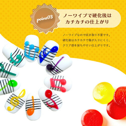 全10色セット】アイシングジェル CandyIcingGel ぷっくり 3Dアート