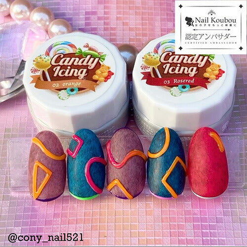 アイシングジェル CandyIcingGel ぷっくり 3Dアート クリアカラー 高