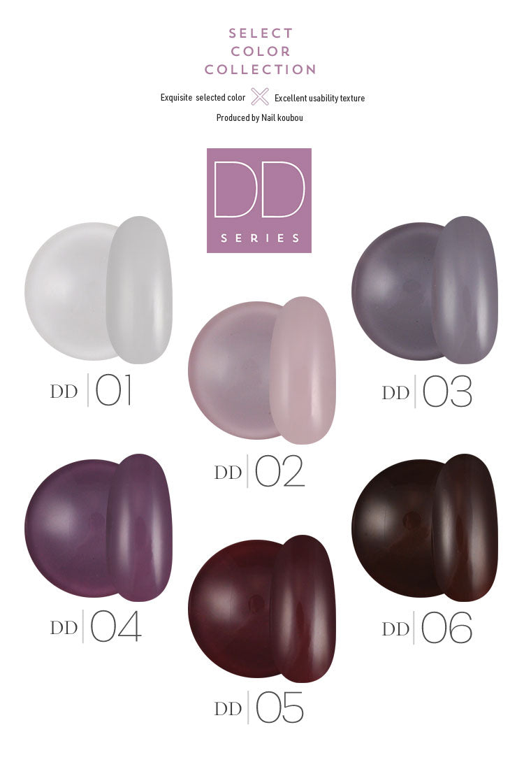 【全6色セット】カラージェル DDシリーズ フラワー 紫陽花 あじさい  ジェルネイル セレクトカラージェル | カラー ポリッシュ ネイルジェル アートジェル ジェルネイル用品 爪 カラージェルネイル ジェルネイルアート ネイル工房 にわちゃん