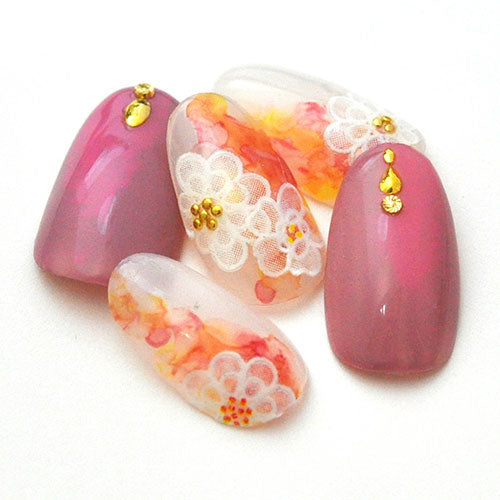 ネイルシール フラワー マーガレット 手描き風 カラフル 春 ネイルアート| 3dネイル ジェルネイル ネイル パーツ ネイル用品 ネイルパーツ シール ジェル ジェルネイルシール 貼るだけ ネイルアートシール ネイル工房