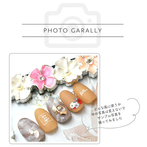 ピンクフラワー】 展示 フレーム ネイルチップ 写真立て フォト