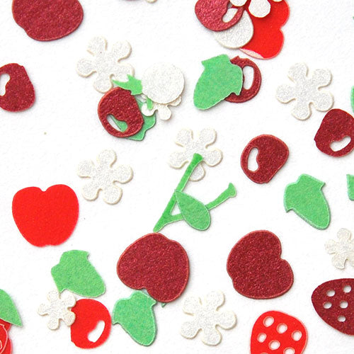 フルーツ 苺 チェリー いちご リンゴ 木製 メタルパーツ ネイルジュエリー ネイルパーツ カラフル 超薄型パーツ 80枚入 フラットメタルパーツ |ジェルネイル ネイル パーツ ネイル用品 ジェル メタル ネイルアート  ジュエリーネイル デコ用品 ネイル工房