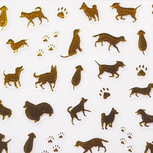 ネイルシール 極薄 犬 ドック ダックス レトリバー ポメラニアン 足跡