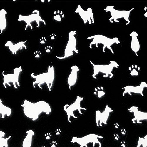 ネイルシール 極薄 犬 ドック ダックス レトリバー ポメラニアン 足跡 ゴールド シルバー | ジェルネイル ネイル パーツ ネイル用品 ネイルパーツ シール ジェル ジェルネイルシール 貼るだけ ネイルアートシール セルフネイル
