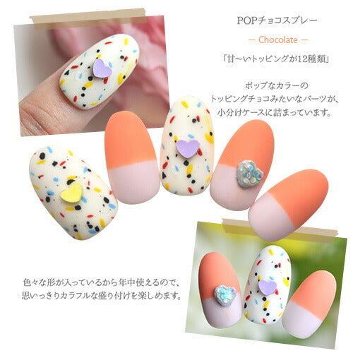 チョコスプレー 粘土製ホログラム 小分けケース入りホログラムセット