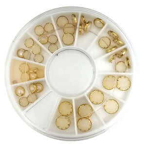 ジェルネイルに埋め込みOK♪よく使うパールホワイトをいろいろな形にフレームをつけました(お試しセット) | ネイル パール ジェルネイル パーツ ネイル用品 デコ ネイルジュエリー ネイルパーツ フレーム ジェル ネイル工房 ジェルネイル用品 ジュエリー