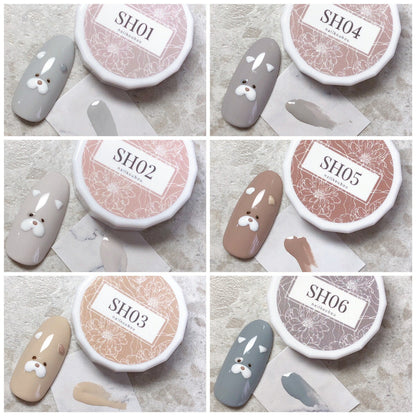 Select color SHシリーズ Gray Beige グレーベージュ グレージュ カラージェル ジェルネイル セレクトカラージェル | カラー ポリッシュ ネイルジェル アートジェル ジェルネイル用品 爪 カラージェルネイル ジェルネイルアート ネイル工房 にわちゃん