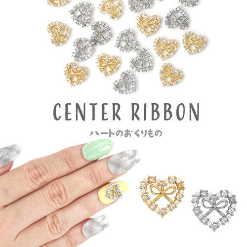 ネイルパーツ ジルコニア製 2個 メタルパーツ クリスタル レース ハート リボン ティアラ ゴールド ジュエリー パーツ メタルパーツ ビジュー | ネイル パーツ ネイル用品 デコ ネイルジュエリー ネイルアート ネイルグッズ デコパーツ ネイル工房 メタル ジェル