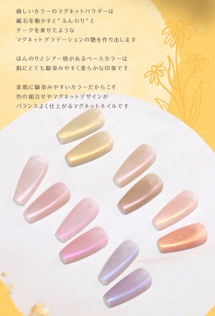 まるでセラミック 超微粒 5ミクロン マグネットネイル 「5micron Magnet syrup」 カラージェル ジェルネイル クリアカラー  ネイルジェル アートジェル ジェルネイル用品 爪 カラージェルネイル ネイル工房 にわちゃん