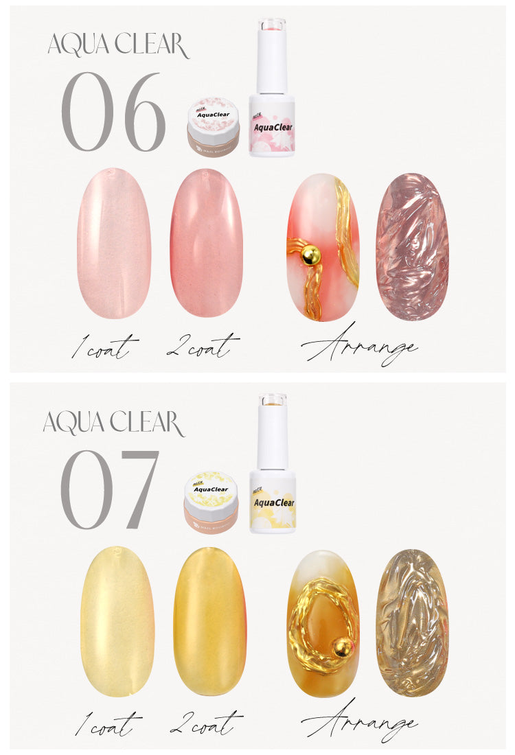 Aqua Clear ムラになりにくいクリアカラー　【訳アリ特価】 マグネットネイルの上からカラーをプラス カラージェル ジェルネイル ネイルジェル アートジェル ジェルネイル用品 爪 カラージェルネイル ネイル工房 にわちゃん