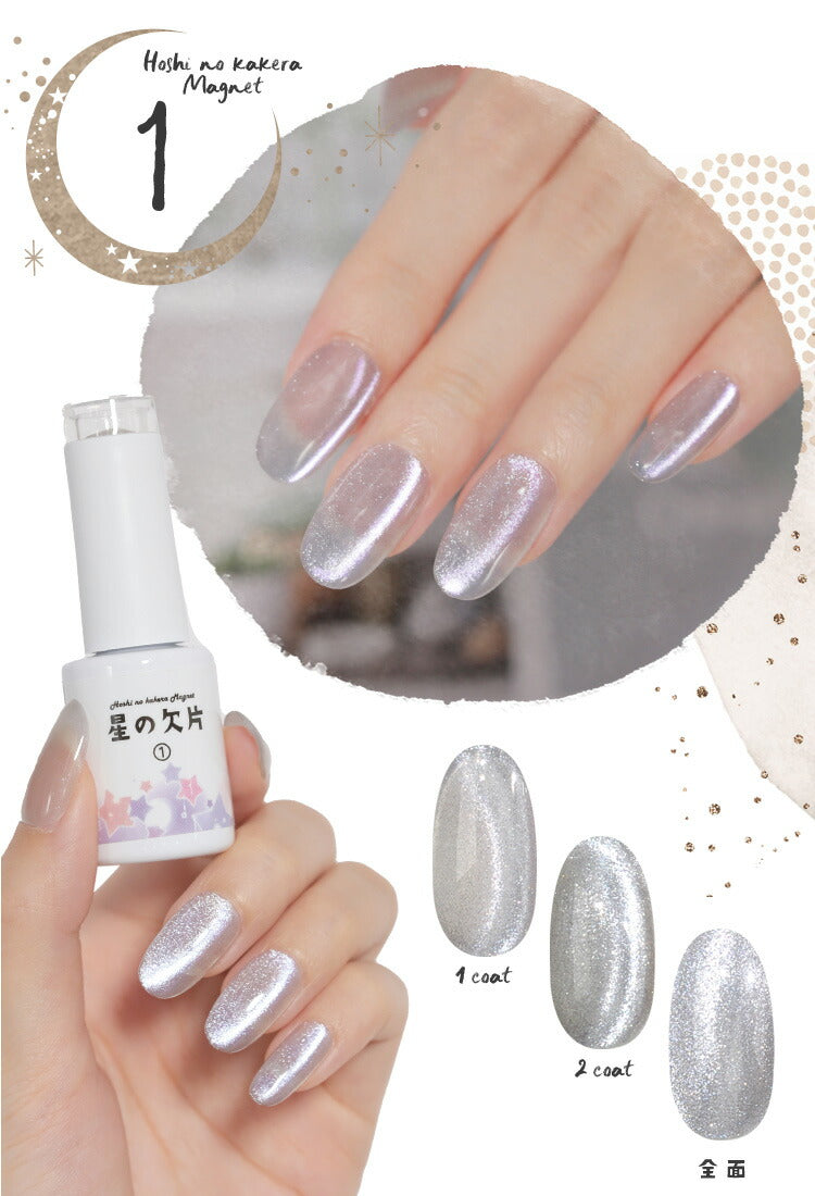 マグネットネイル 「星の欠片マグネット」 エフェクトパウダー 入りでキラキラ無限大  カラージェル ジェルネイル クリアカラー  ネイルジェル アートジェル ジェルネイル用品 爪 カラージェルネイル ネイル工房 にわちゃん