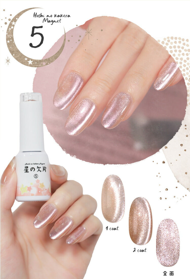 マグネットネイル 「星の欠片マグネット」 エフェクトパウダー 入りでキラキラ無限大  カラージェル ジェルネイル クリアカラー  ネイルジェル アートジェル ジェルネイル用品 爪 カラージェルネイル ネイル工房 にわちゃん
