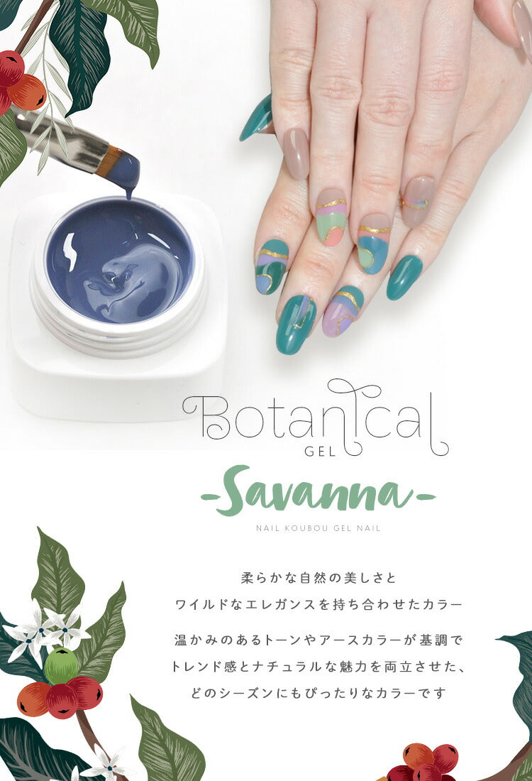 BLCドライボタニカル用ジェル ボタニカルジェル カラージェル ジェルネイル 環境と人に優しい新感覚