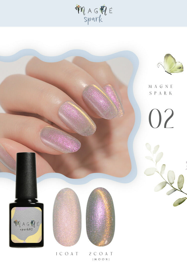 Magne マグネ カラージェル ジェルネイル ミスト スパーク 5micron 5