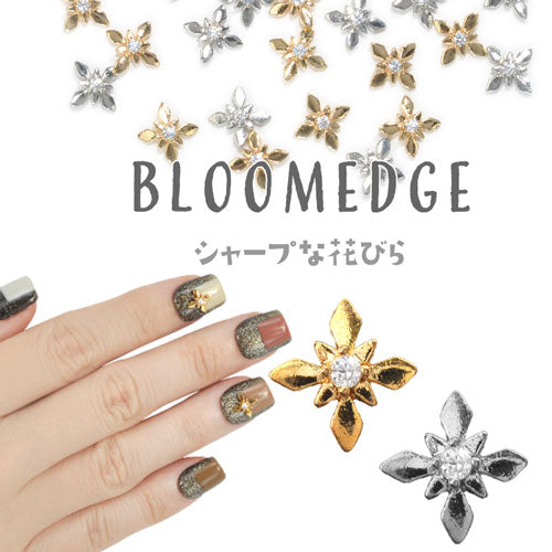 フラワーお花クスリタルゴールド3個|ネイルジェルネイルアートネイルパーツネイル用品スタッズジェルネイルゴールドパーツゴールドネイルジュエリー花フラワーパーツネイルグッズジェルネイルパーツネイル工房