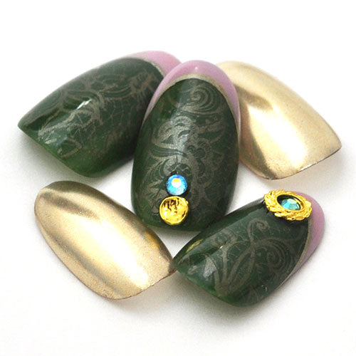 ミラーホイル ゴールドレースホイルセット 幅広タイプ | ジェルネイル ネイル パーツ ネイル用品 ネイルパーツ ジェル ホイル 金箔 ネイルアート アート用 ネイルナゲット ネイルホイル フォイル  ネイルグッズ ミラーネイル アートミラー ネイル工房