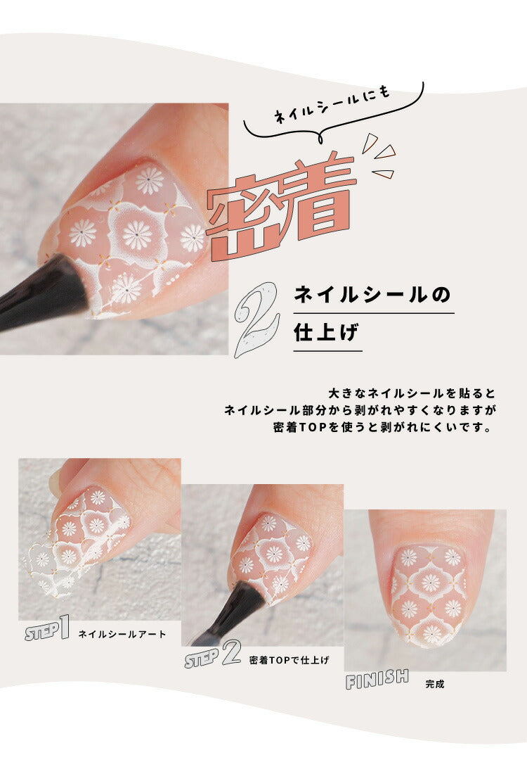 大容量15mL】密着TOP ノーワイプトップジェルノンワイプトップジェル