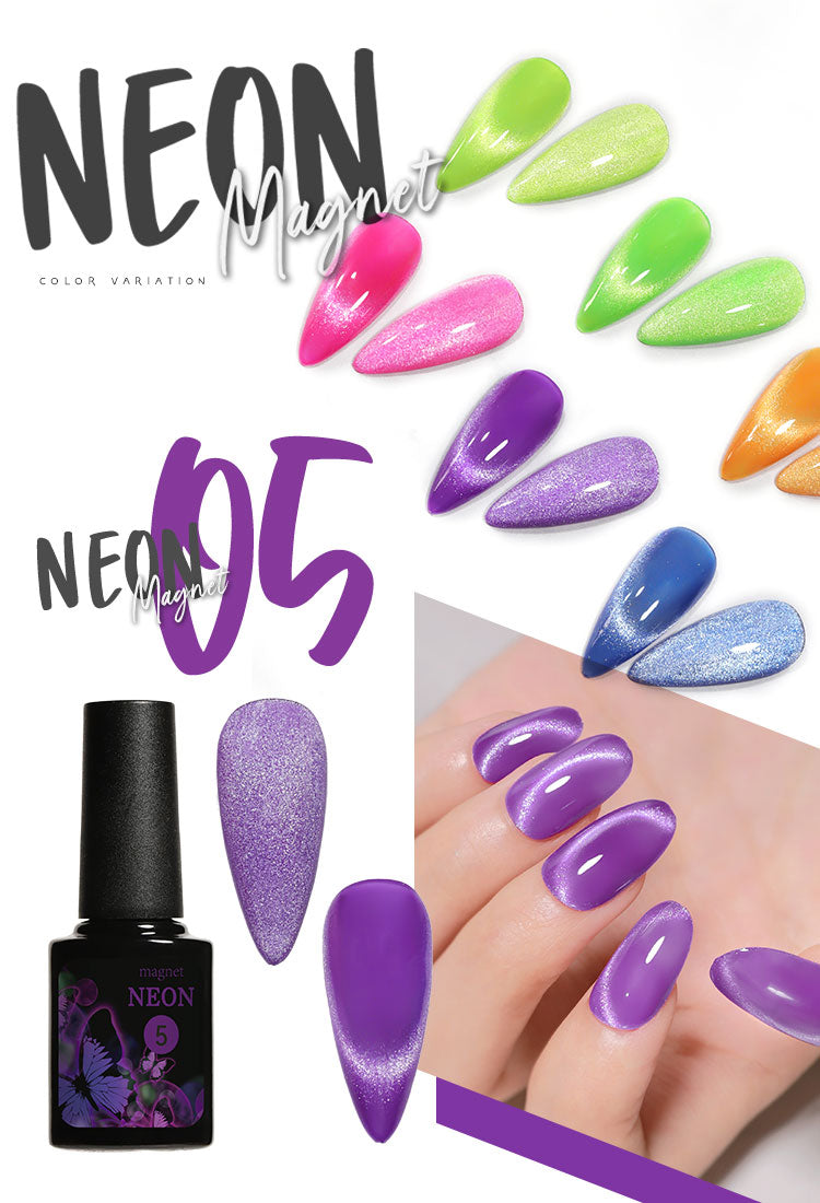 全6色セット】超高発色 マグネットネイル これがネオンだ！ 「NEON