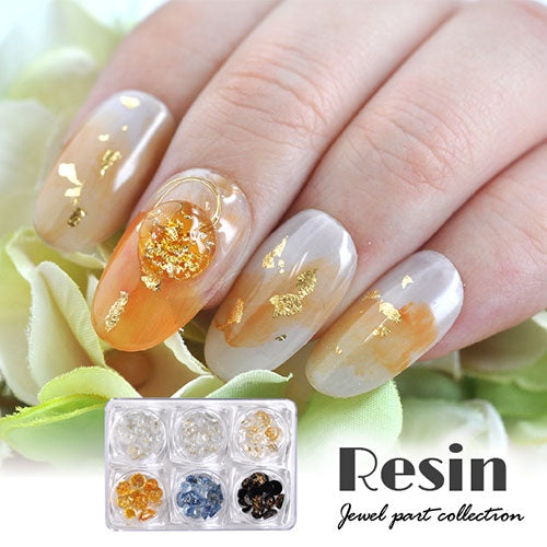 ラインストーンセット 金箔入り ラインストーン ガラスドーム 6個セット 合計60個前後 | ジェルネイル ネイル パーツ ジェル ネイル用品 ネイルパーツ ストーン ネイルアート デコパーツ 大粒 オーバル ジェルネイル用品 アート グッズ 金箔 ネイル工房