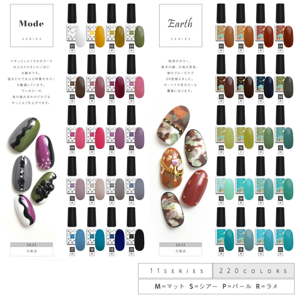 カラージェル 化粧品 選べる280色「self」ジェルネイル part2 | パール