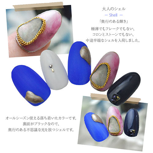 大人の天然貝シェルストーン 12色セット | ジェルネイル ジェル ネイル パーツ ネイルパーツ ネイル用品 セット シェル シェルストーン ストーン 夏 デコ ストーンセット ジェルネイルパーツ ネイルアート マーメイド シェルパーツ フットネイル 貝