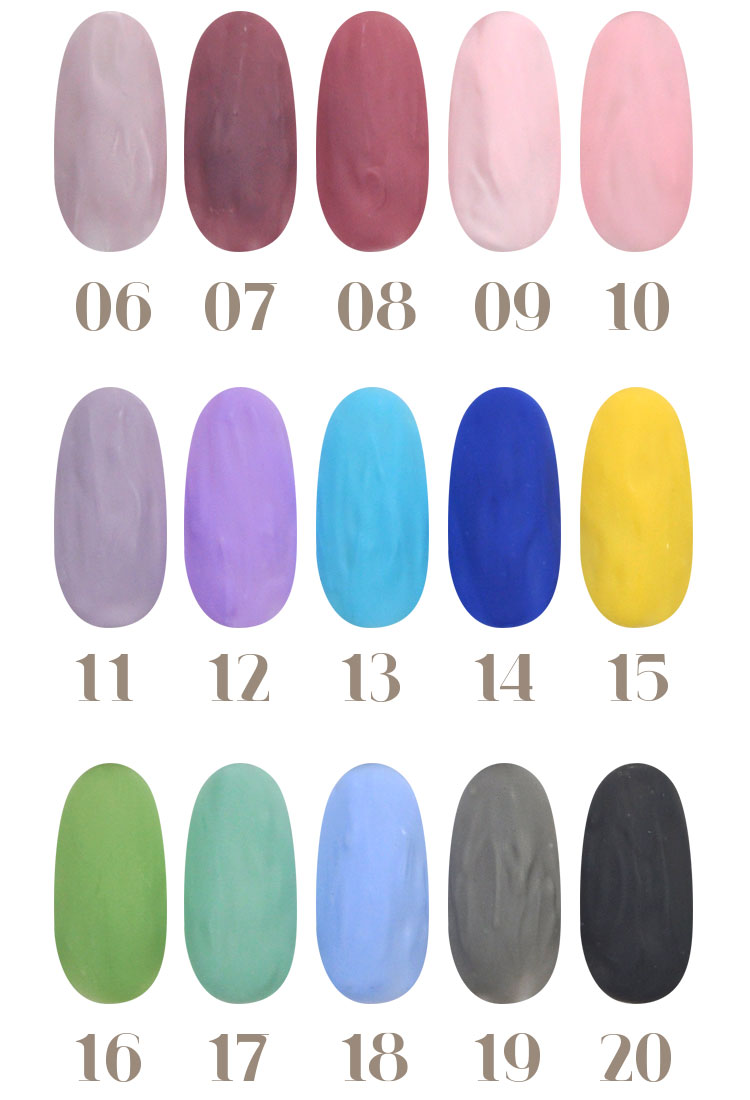 BEVLAH MULGAM GEL Ⅰ 12色セット テラコッタジェル 水彩畫GEL