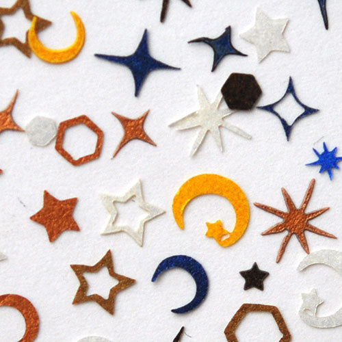 宇宙 ギャラクシー 星 木製 メタルパーツ ネイルジュエリー ネイルパーツ ( カラフル ) 超薄型メタルパーツ 80枚入 フラットメタルパーツ |ジェルネイル ネイル パーツ ネイル用品 ジェル メタル ネイルアート  ジュエリーネイル 星 スター デコ用品 ネイル工房