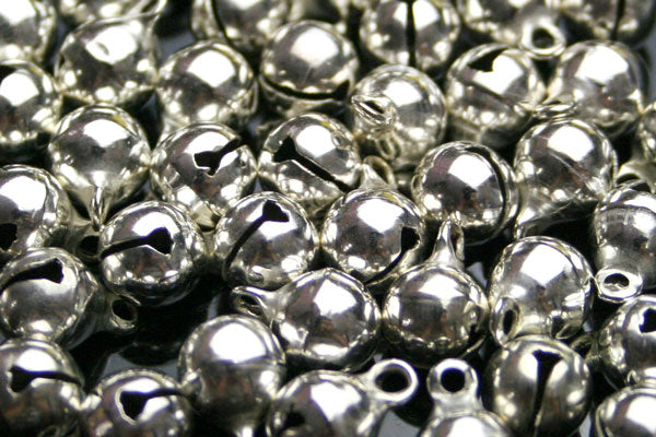 (D05-B005)ハンドメイド・アクセサリー用素材♪鈴(すず)7mm【シルバー(ロジウムメッキ)】【卸売り100個】 ネイル工房