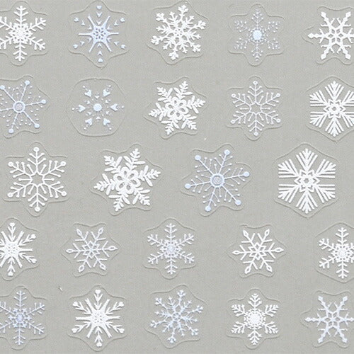 ネイルシール 雪結晶 極薄で伸縮性あり 雪 冬 ウィンター ネイルアート| ジェルネイル ネイル パーツ ネイル用品 ネイルパーツ シール ジェル クリスマスネイルシール ジェルネイルシール 貼るだけ ネイルアートシール ネイル工房 結晶